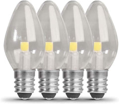 FEIT ELECTRIC Feit Electric BP7C7/827/LED/4 C7 LED Night Light Bulb 0.6W (7W Equivalent) 4 Pack BP7C7/827/LED/4