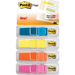 3M 3M MMM6834ABX Post-it Flags 1/2 inches x 1-3/4 inches 4 Pack