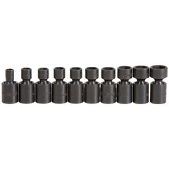 PROTO Proto J72133M Impact Socket Set 10pc 3/8 in Drive Metric