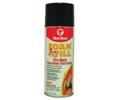 RED DEVIL Red Devil 0915 Foam & Fill Fire Block Foam Sealant 12 Fl Oz Aerosol Can with Nozzle