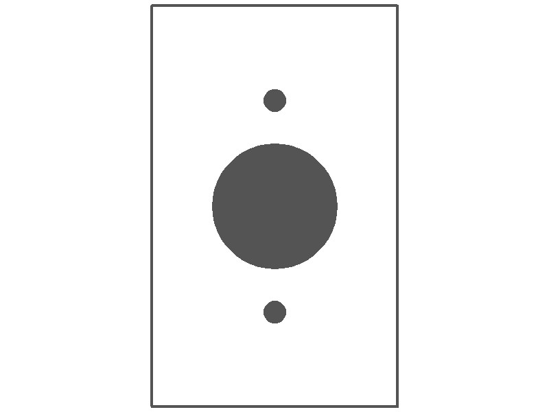 MULBERRY METAL PRODUCTS Mulberry Metal Products 94091 1-Gang Single Receptacle Wallplate Standard Size (4.5 x 2.75 in.)