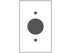 MULBERRY METAL PRODUCTS Mulberry Metal Products 94091 1-Gang Single Receptacle Wallplate Standard Size (4.5 x 2.75 in.)