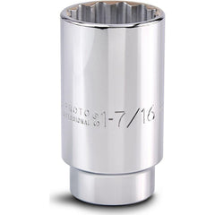 PROTO Proto J5346 Deep Hand Socket 1-7/16 in 12-pt 1/2 in Drive