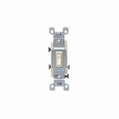 LEVITON Leviton 1453-2T 3-Way AC Quiet Toggle Switch 120 VAC 15 Amp Light Almond