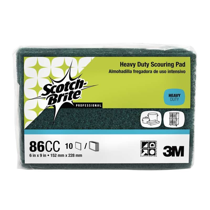 3M 3M 7010028959 Heavy Duty Scouring Pad 6x9 in 10/pack