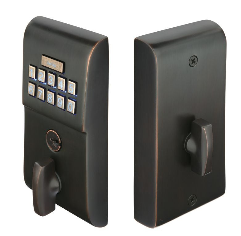 EMTEK Emtek E1020US10B Electronic Keypad Deadbolt Oil Rubbed Bronze