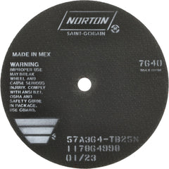 NORTON Norton 66253022712 Cut-off Wheel 8 in Steel