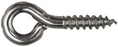 NATIONAL HARDWARE National Mfg N118-430 Small Screw Eye 1-3/16 in 35 Lb 8 Pack