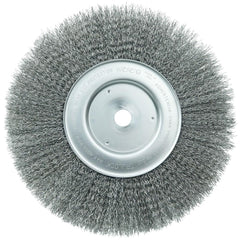 WEILER Weiler 01258 Wheel Brush 10 in Crimped Carbon Steel 4000 Rpm
