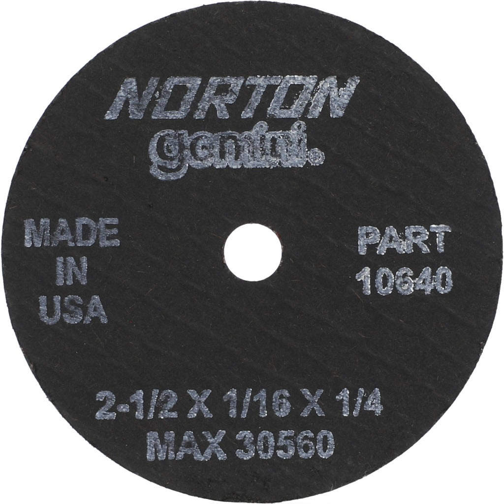 NORTON Norton 66243510640 Cut-off Wheel 2.5 in Aluminum Oxide