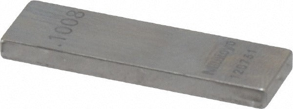 MITUTOYO Mitutoyo 611128-541 Steel Gage Block 0.1008 in Grade AS-1