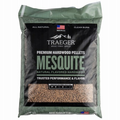 TRAEGER Traeger PEL305 Mesquite Hardwood Bbq Pellets 20 Pounds