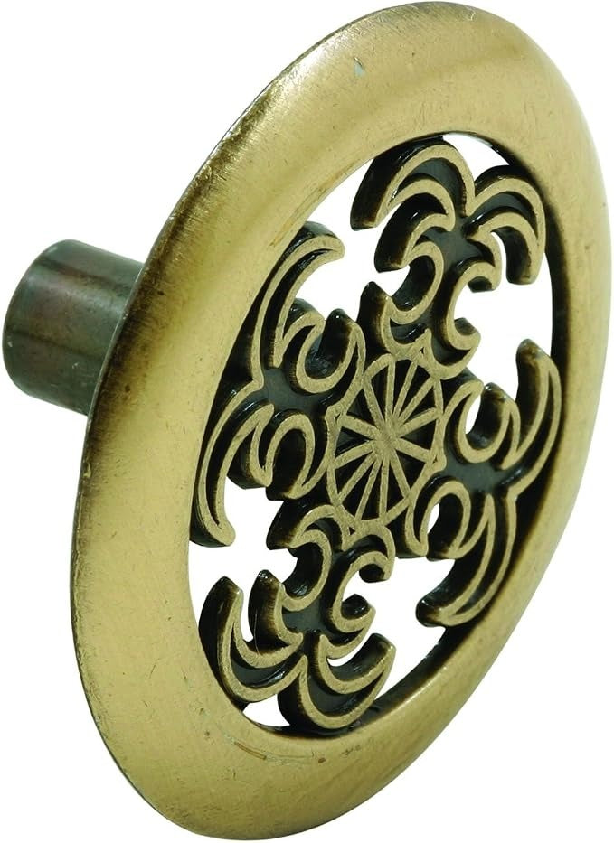 PRIME-LINE Prime-Line MP9195 Round Filigree Cabinet Knob 1-1/2 inch Pack of 5 MP9195