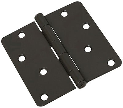 NATIONAL HARDWARE National Mfg N830-432 4 in Full Mortise Hinge Black 15 Pack