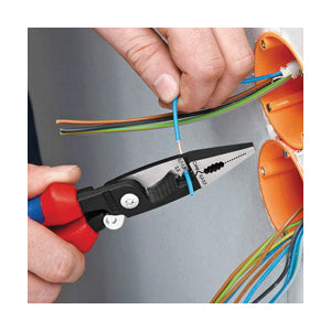 KNIPEX KNIPEX 13888US 6-in-1 Electrical Installation Pliers 1000V Insulated 8.25 Inch