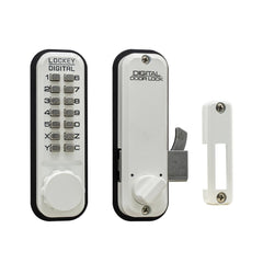 LOCKEY Lockey 2500WH Keyless Hook Bolt Lock Surface Mount White