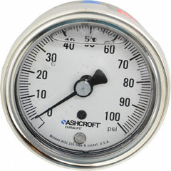 ASHCROFT Ashcroft 94905 Pressure Gauge 0-100 Psi 2.5in Dial Npt