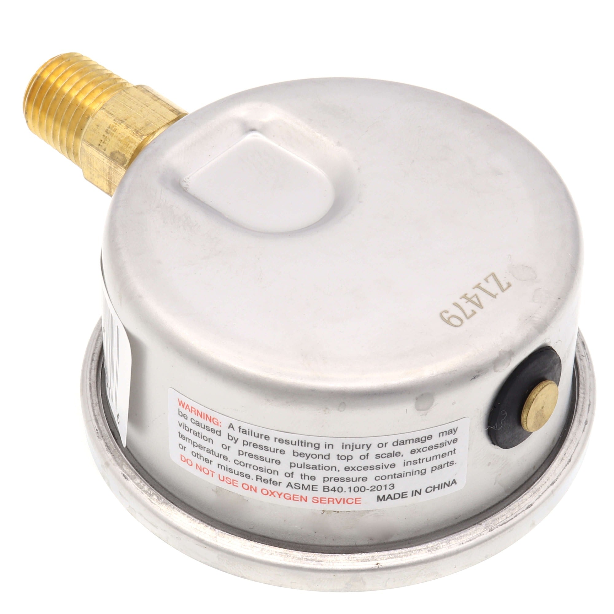 WINTERS INSTRUMENTS Winters Instruments PFQ798 Stainless Steel Liquid Filled Pressure Gauge 2.5 inches (2.5 in)