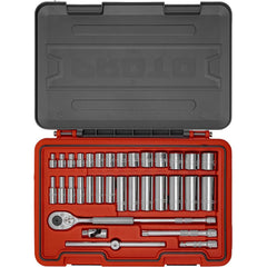 PROTO Proto J52134S 34 Pc Socket Set 3/8 to 1 in Sae 3/8 Drive