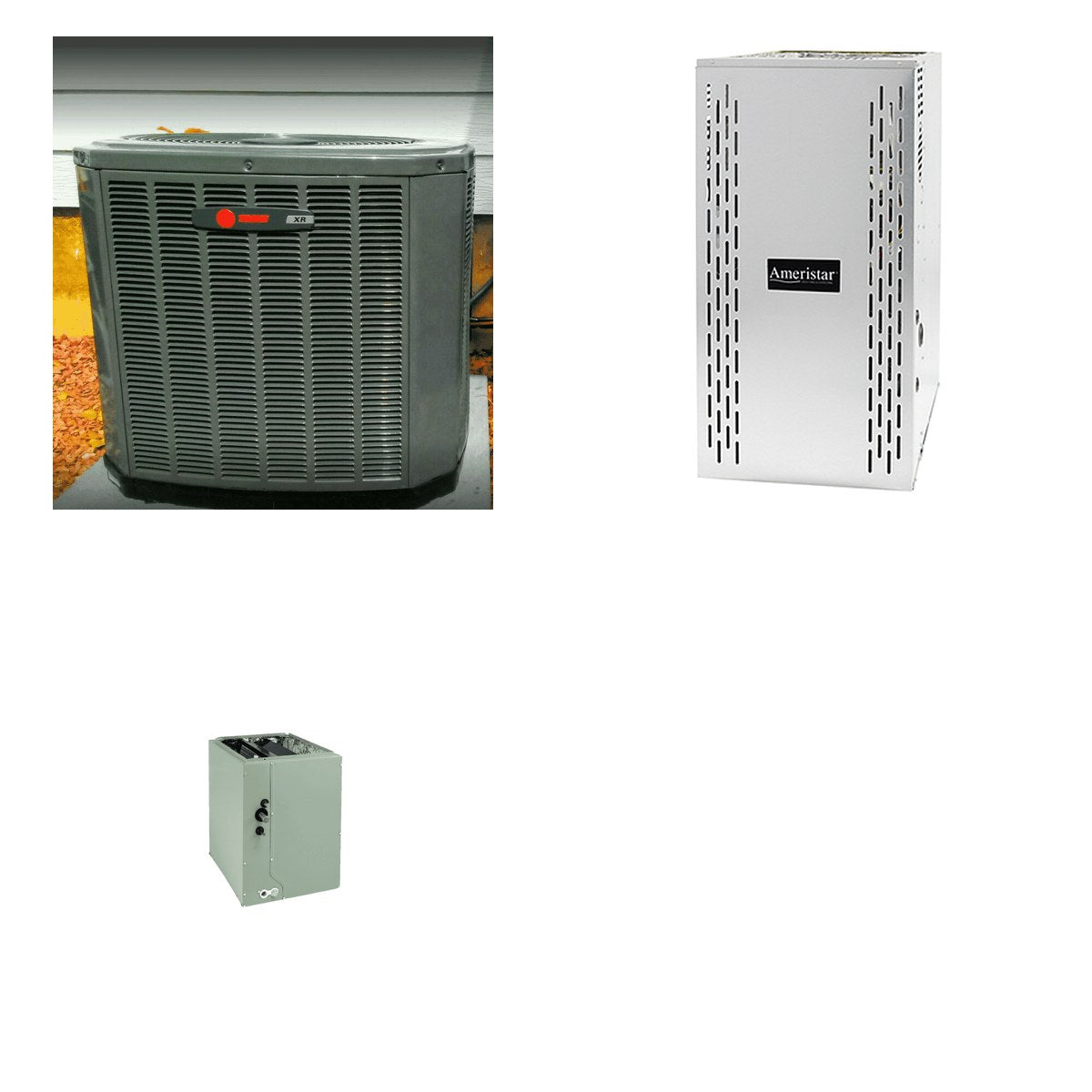 TRANE TRANE 36000 BTU R-454B 15.2 SEER2 Central Heat Pump + Furnace + Coil