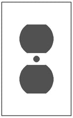 MULBERRY METAL PRODUCTS Mulberry Metal Products 86822 Deep Wallplate 1-Gang 3/8 in D