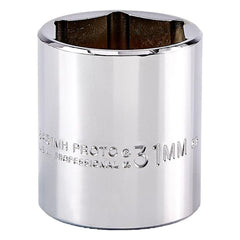 PROTO Proto J5431MH 31mm 6-point 1/2 in Drive Hand Socket