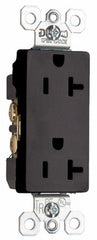 LEGRAND Pass Seymour TR26352BKCC8 Decorator Outlet 20A Black 8-pack