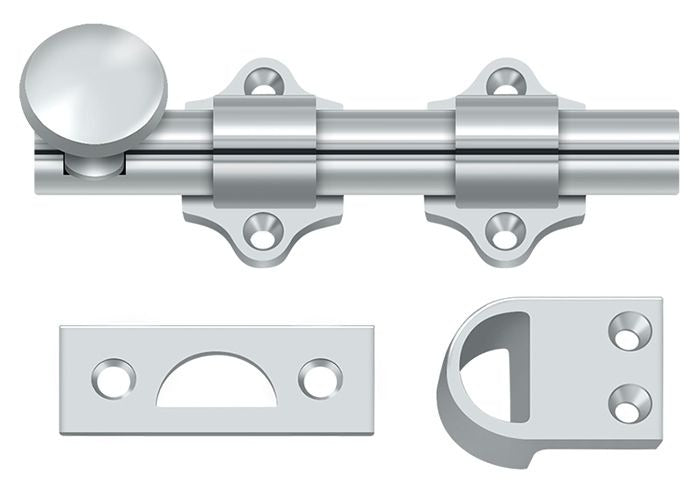 DELTANA Deltana DDB425U26 Dutch Door Bolt 4 in Bright Chrome