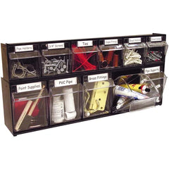DEFLECTO Deflecto DEF20504OP Interlocking Tilt Bin System 5-Compartment (23.63 x 5.25 x 6.50 in)