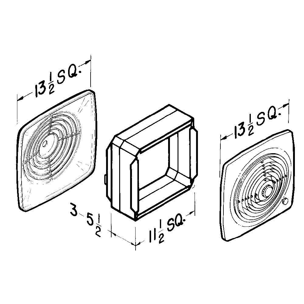 BROAN-NUTONE Broan-Nutone 510 Room-to-room Ventilation Fan 380 CFM (10-Inch) Replacement 511