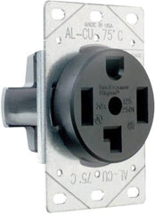 LEGRAND Pass Seymour 3864CC6 Nema 14-30 Dryer Outlet 30A 125/250V Black