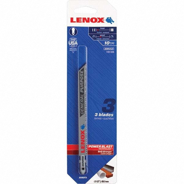 LENOX Lenox 1991366 Bi-metal Jigsaw Blade 10 Tpi U-shank 3-pack