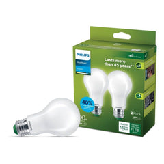 PHILIPS Philips 592139 Filament A19 E26 100W equivalent (2-Pack) 592139