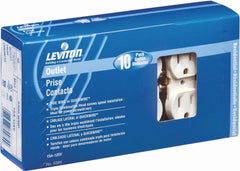LEVITON Leviton Mfg Co M25-05320-IMP Duplex Receptacle Ivory 10 Pack