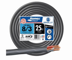 SOUTHWIRE Southwire/coleman Cable 63949221 8/3 Nmw/g Wire 25 Ft