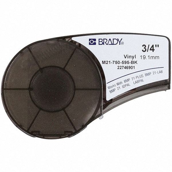 BRADY Brady 139743 Vinyl Label Maker Labels White Black