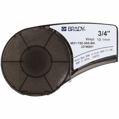 BRADY Brady 139743 Vinyl Label Maker Labels White Black
