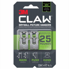 3M 3M Company 3PH25M-4ES Drywall Picture Hanger 25 Lb 4 Pack