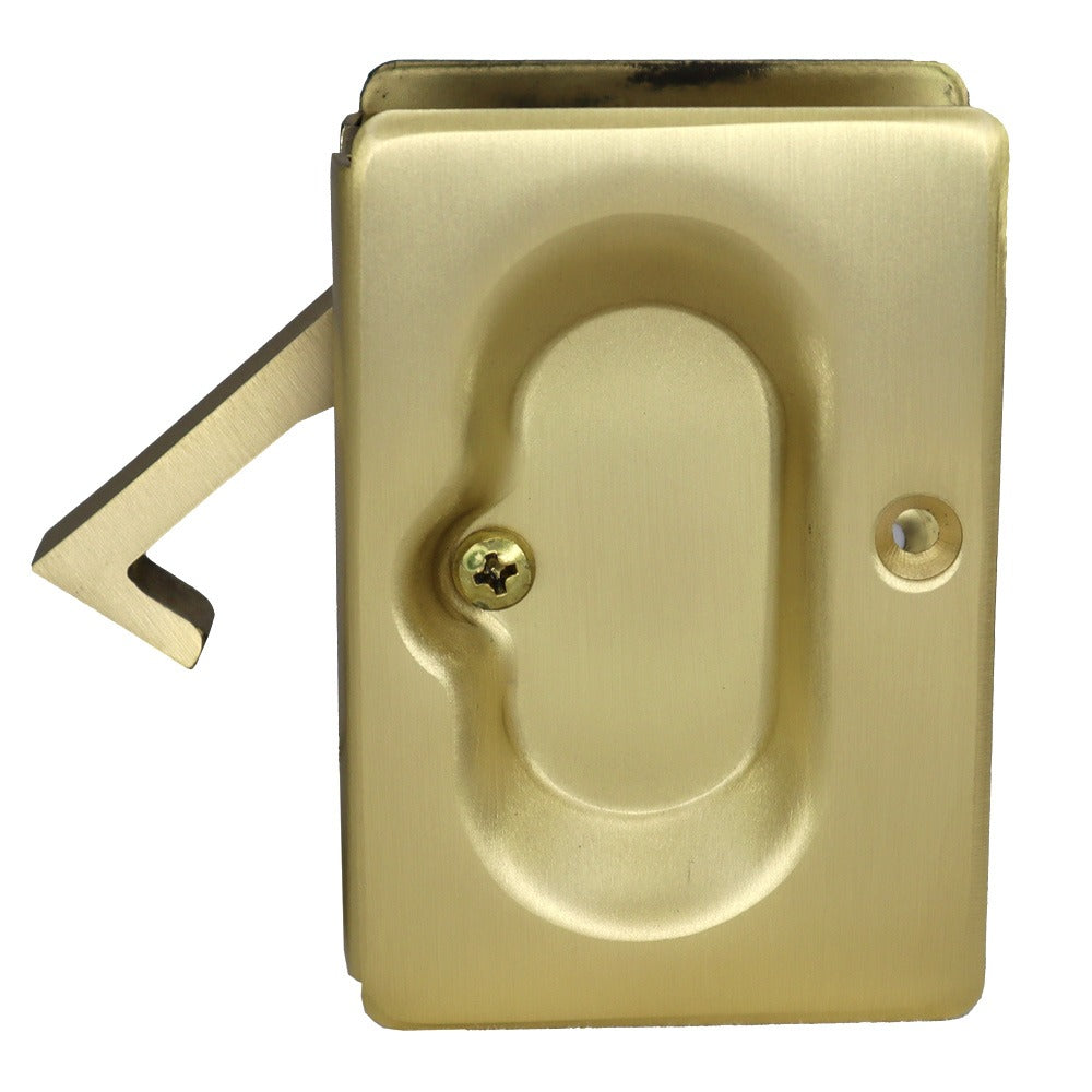 EMTEK Emtek 2101US4 Pass Pocket Door Lock Satin Brass