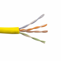 Generic / Unbranded Cat 5e Plenum Cmp Cable 4 Pair 1000 Ft Yellow