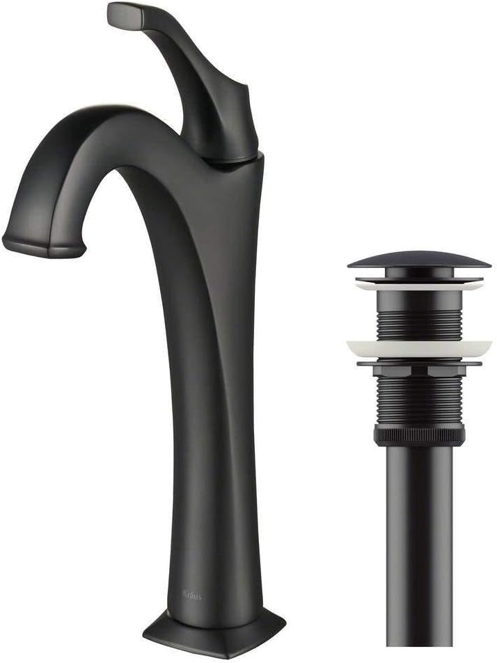KRAUS Kraus KBF-1201MB Arlo Single Handle Basin Bathroom Faucet 1.2 GPM (Single Hole/Deck Plate) KBF-1201MB