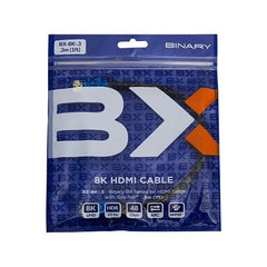 BINARY Binary BX-8K-3 8K Hdmi Cable Griptek 3m 10 Ft
