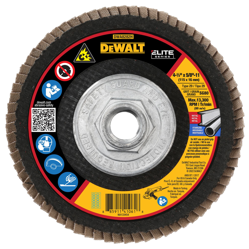 DEWALT DWA8282H FLAP DISCS