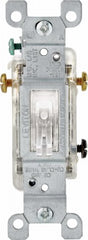 LEVITON Leviton R00-L1463-00C Illuminated 3-way Toggle Switch 15A
