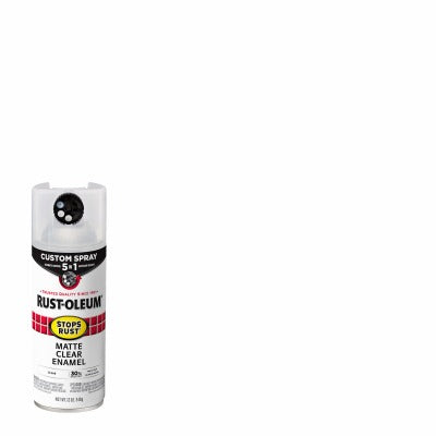 RUST-OLEUM Rust-oleum 376868 Stops Rust 5-in-1 Spray Paint Matte Clear 12 Oz