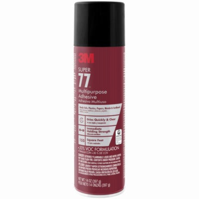 3M 3M 77-VOC30DSC Super 77 Multipurpose Spray Adhesive 14.6 Oz