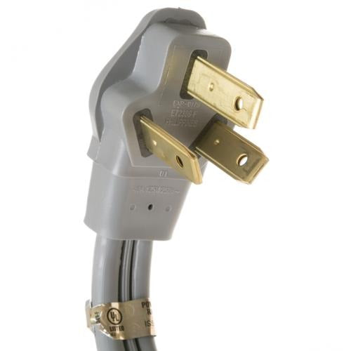 GE APPLIANCES Ge Appliances WX09X10008 3-Wire Range Cord 40 Amp (6 ft, Right-Angle Plug) WX09X10008