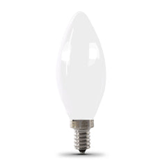 FEIT ELECTRIC Feit Electric BPCTF40950CAFIL/2/RP B10 E12 Candelabra Dimmable Filament Chandelier LED Bulb 3.3W (2-Pack) 40W Replacement