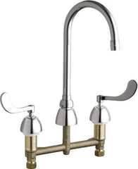 CHICAGO FAUCETS Chicago Faucets 786-E2805-5XKABCP Manual Sink Faucet 0.5 GPM (8 inches Centers)