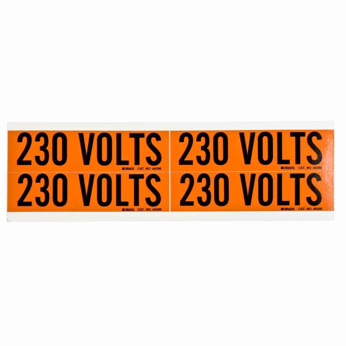 BRADY Brady 44208 Label B-498 230 Volt (4.125 x 1.125)